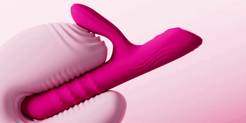 Velvo-World's First Patented Rolling Bead G-Spot & Clit Rabbit Vibrator