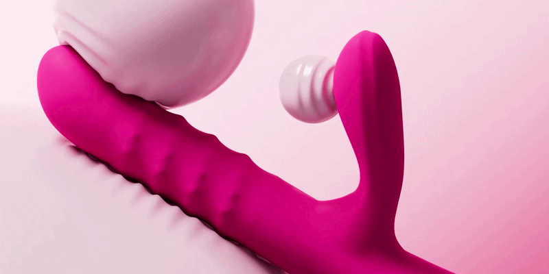Velvo-World's First Patented Rolling Bead G-Spot & Clit Rabbit Vibrator