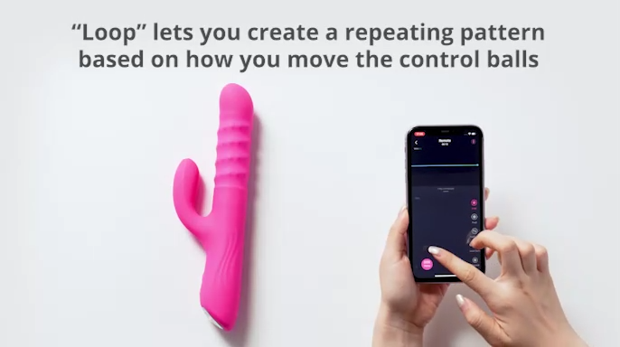 Velvo-World's First Patented Rolling Bead G-Spot & Clit Rabbit Vibrator